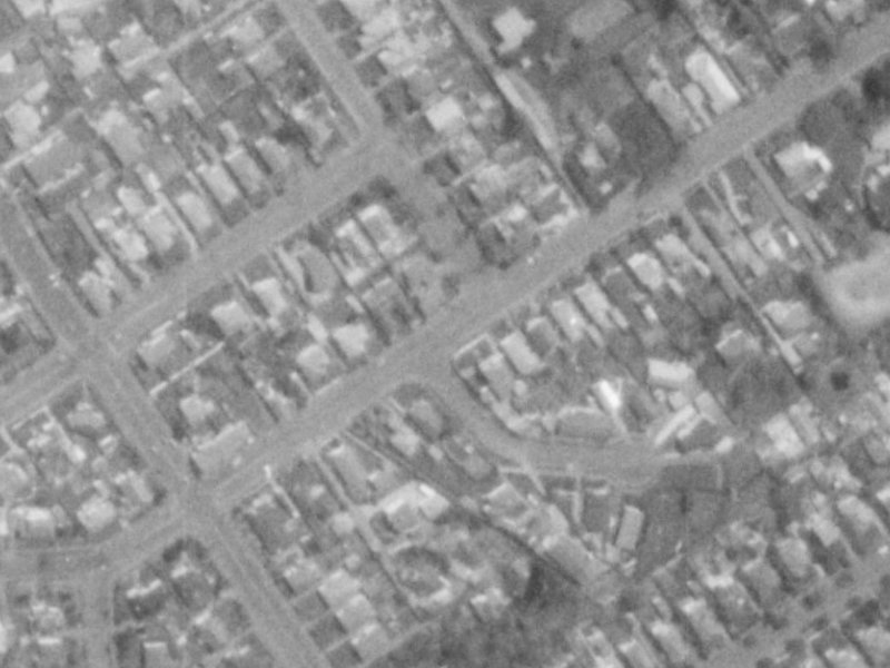 28 McFaddens Road from the air, 1975-1979