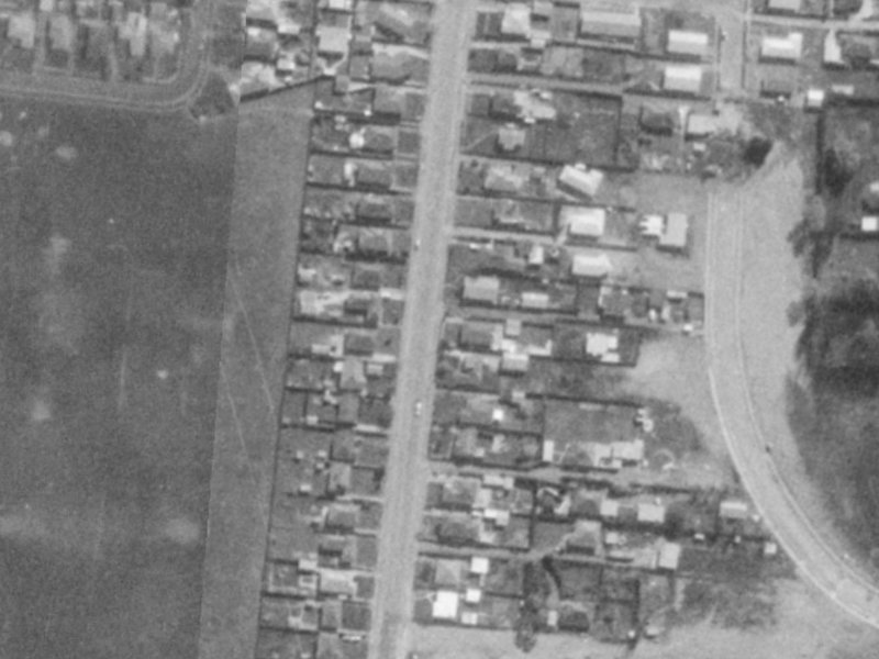 56 Bower Avenue from the air, 1975-1979