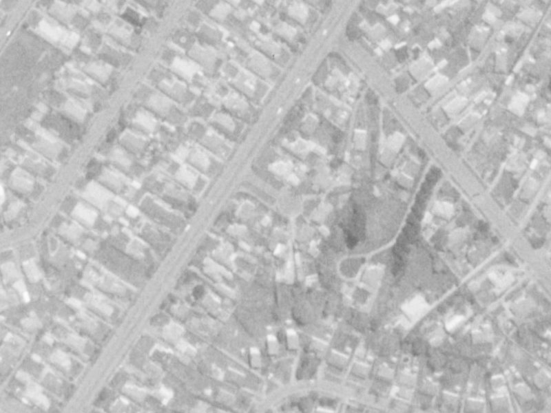 Sealy Place from the air, 1975-1979
