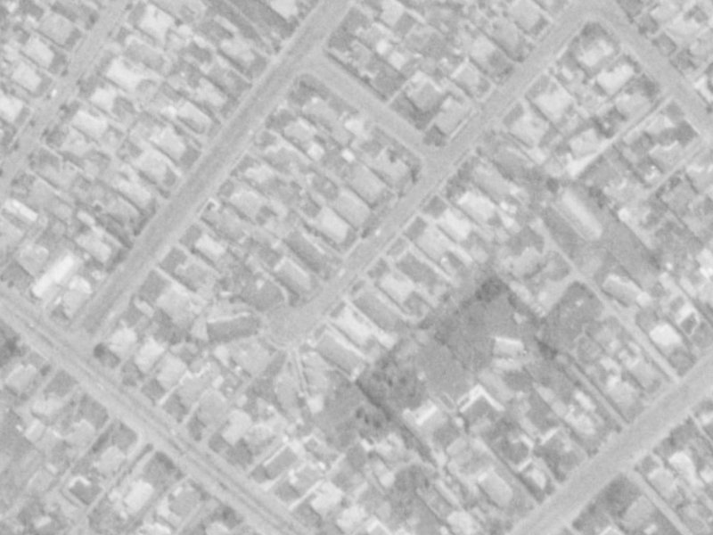 9A Hudson Street from the air, 1975-1979