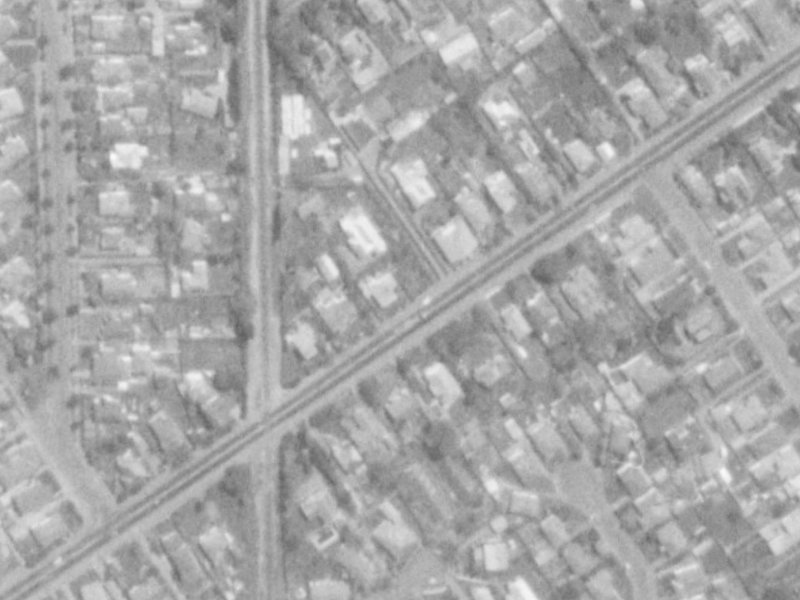 145 Blighs Road from the air, 1975-1979