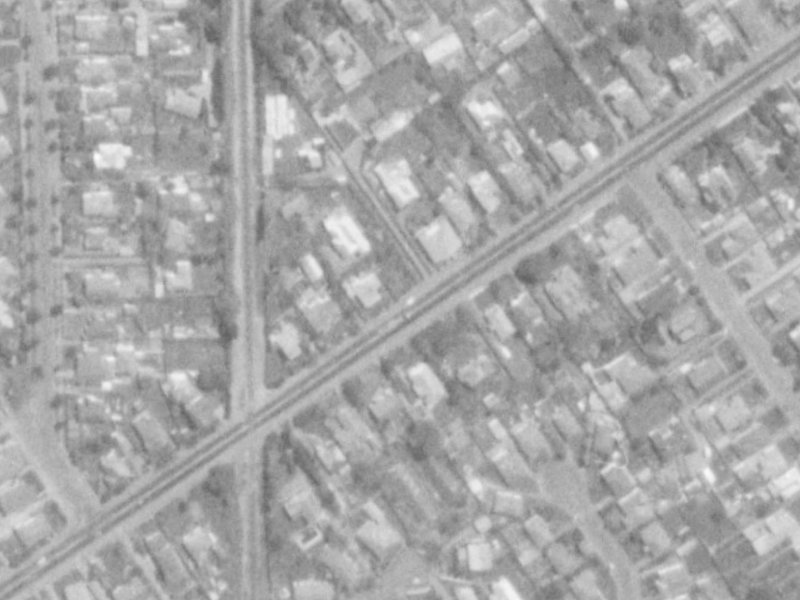 145A Blighs Road from the air, 1975-1979