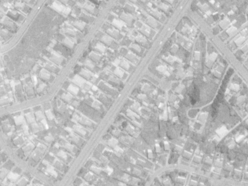 Greers Road from the air, 1975-1979