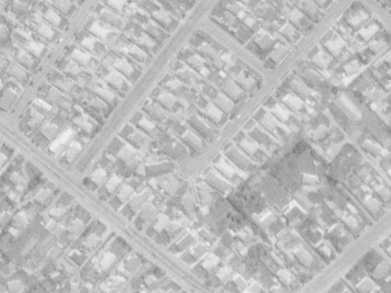 7A Hudson Street from the air, 1975-1979