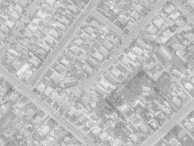 8A Hudson Street from the air, 1975-1979