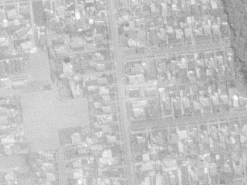 Queensbury Street from the air, 1975-1979
