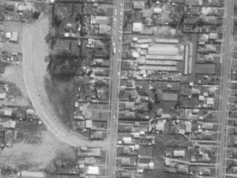 135 Palmers Road from the air, 1975-1979