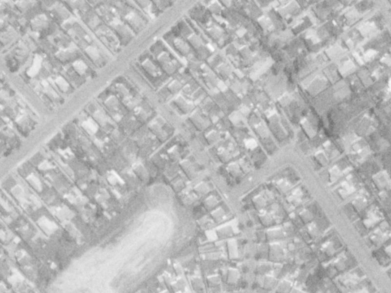 Christian Street from the air, 1975-1979