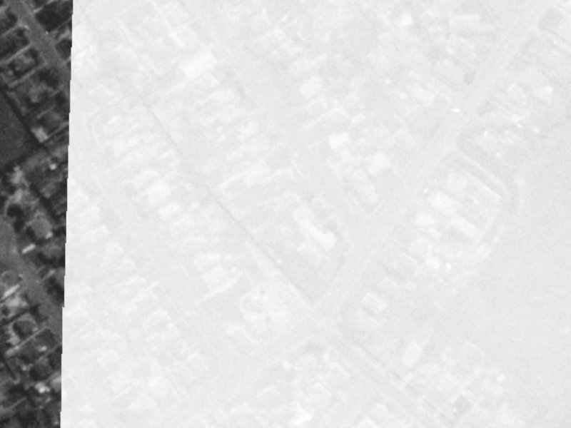 20 Kensington Avenue from the air, 1975-1979