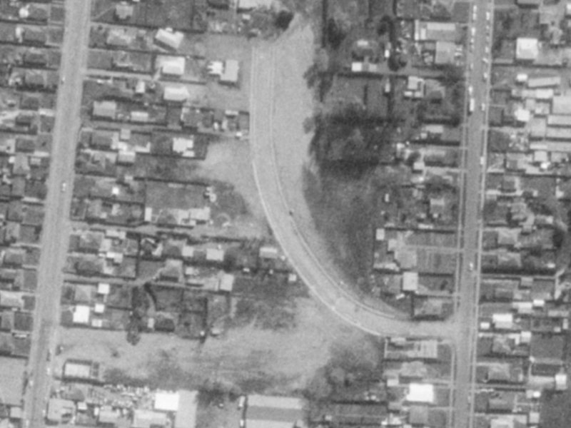 20E Caithness Street from the air, 1975-1979
