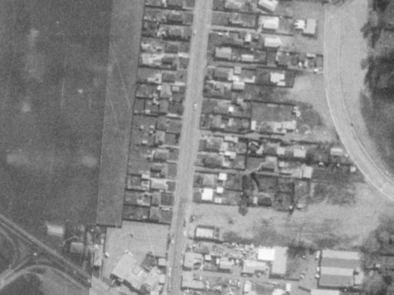 40 Bower Avenue from the air, 1975-1979