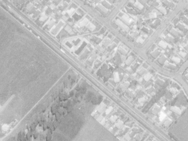 300 Memorial Avenue from the air, 1975-1979