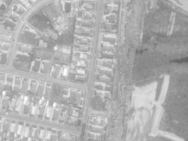 134A Avondale Road from the air, 1975-1979