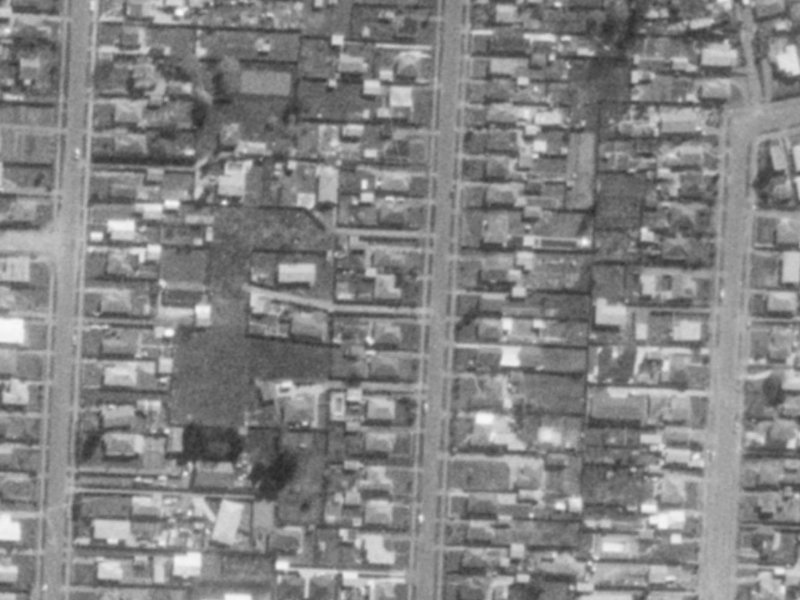 116 Baker Street from the air, 1975-1979