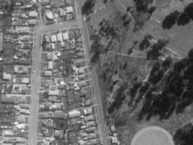 276 Keyes Road from the air, 1975-1979