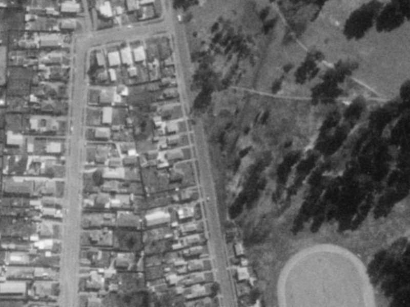 281 Keyes Road from the air, 1975-1979