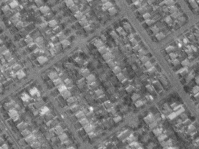 Severn Street from the air, 1975-1979