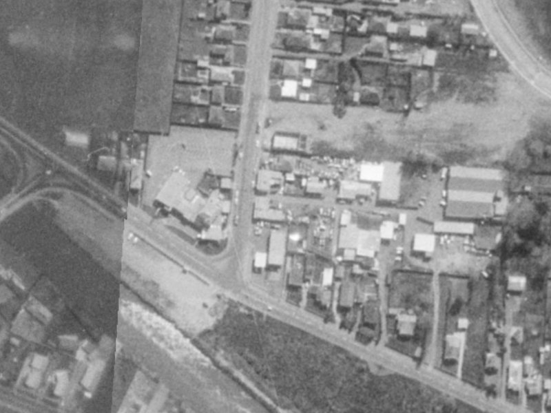 14 Bower Avenue from the air, 1975-1979