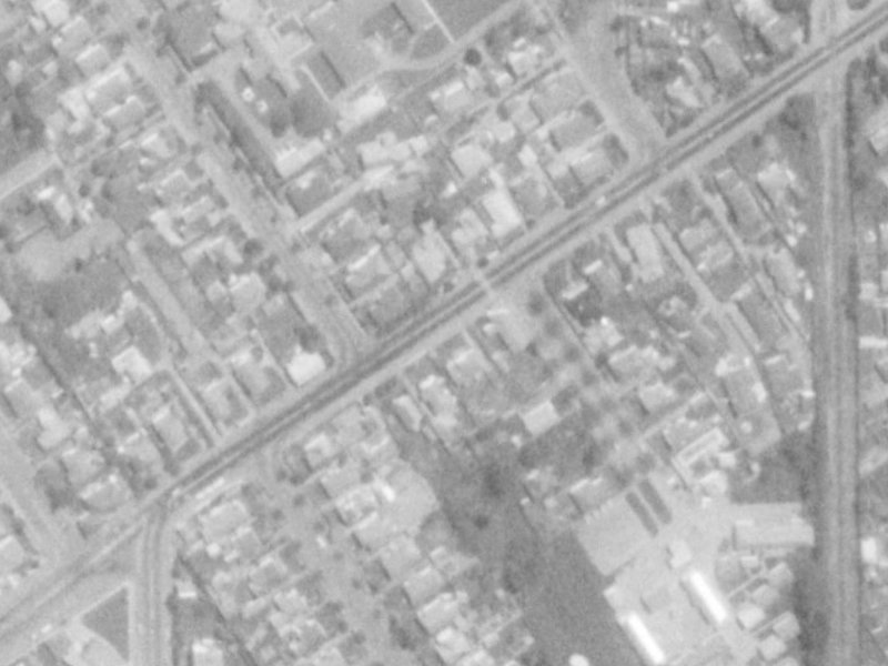 88 Blighs Road from the air, 1975-1979