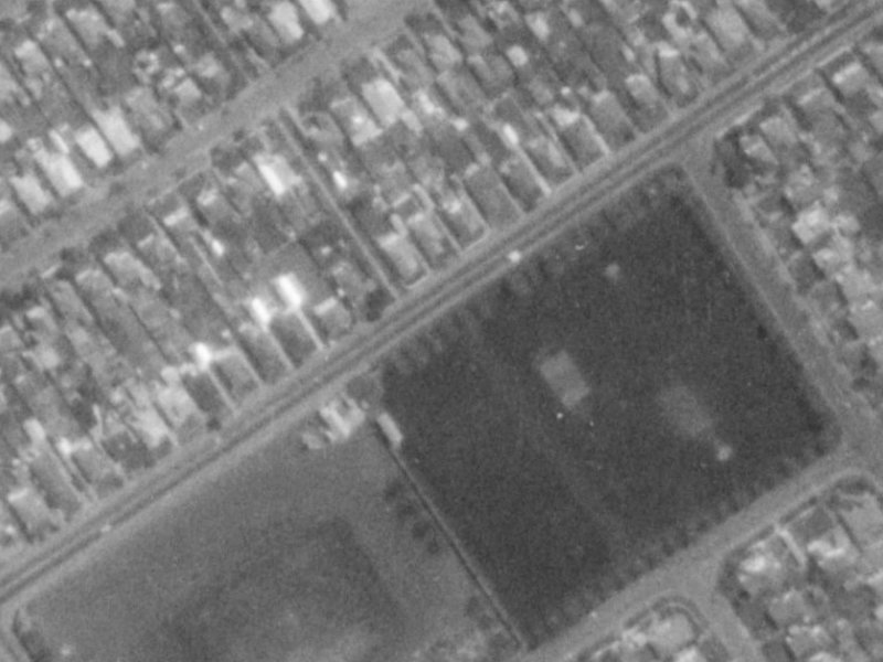 192 Innes Road from the air, 1975-1979