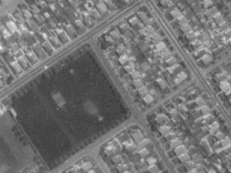 41 Roosevelt Avenue from the air, 1975-1979