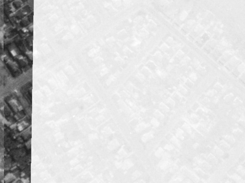 92 Francis Avenue from the air, 1975-1979