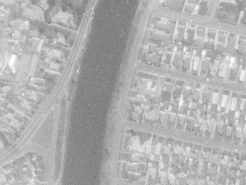 1100 Avonside Drive from the air, 1975-1979