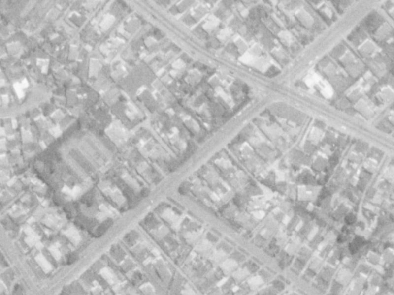 Aorangi road from the air, 1975-1979