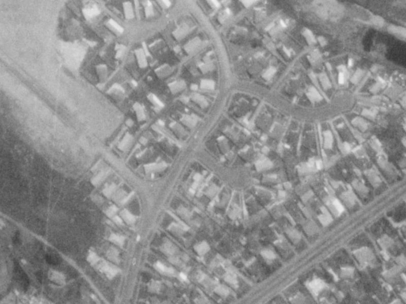 24 Orrick Crescent from the air, 1975-1979