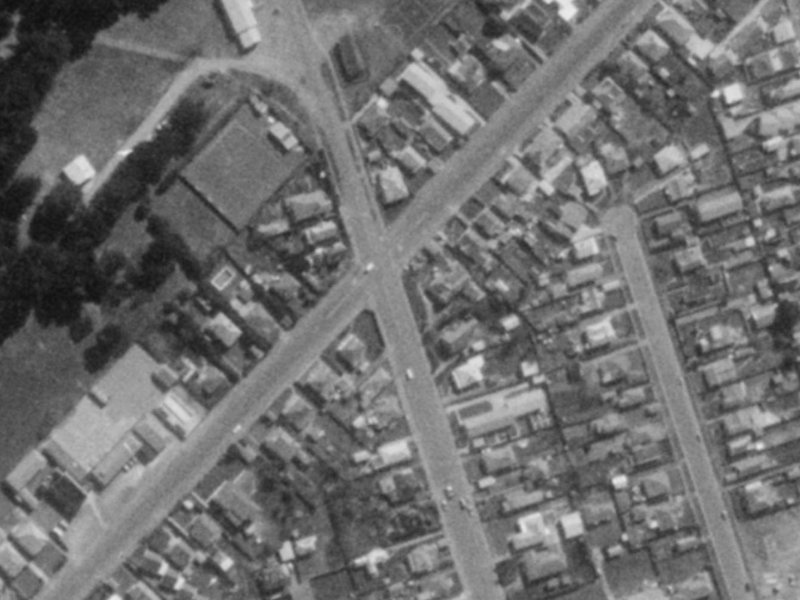 155 Shaw Avenue from the air, 1975-1979