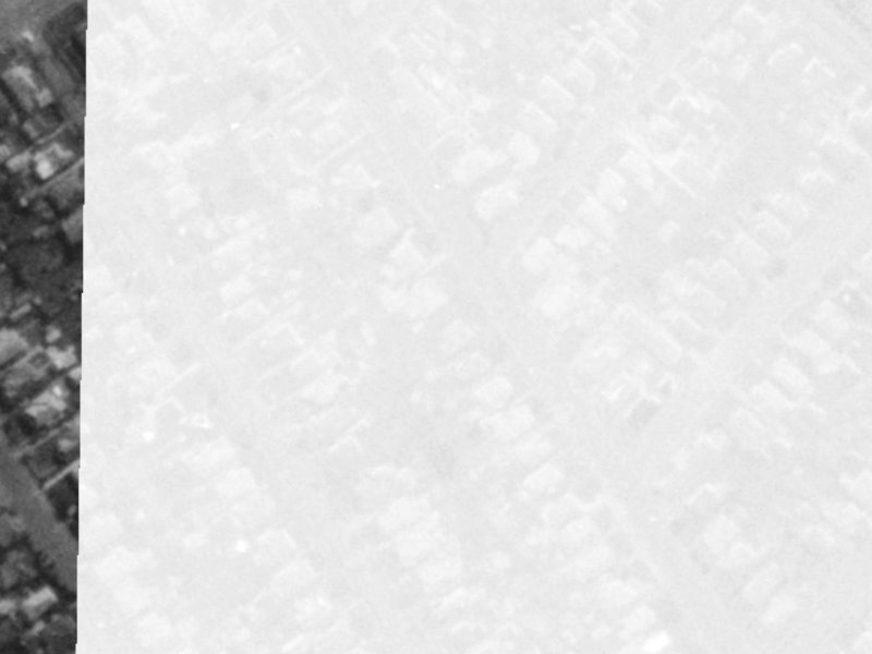 62 Francis Avenue from the air, 1975-1979
