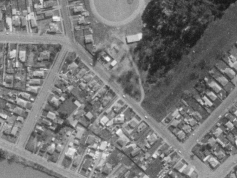 366 Keyes Road from the air, 1975-1979