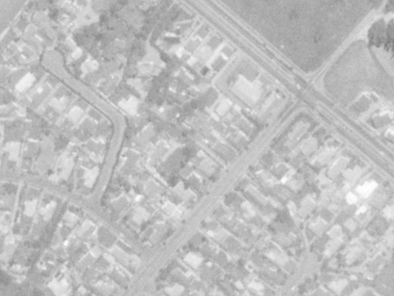 83 Grahams Road from the air, 1975-1979
