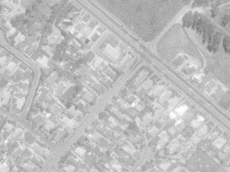 89 Grahams Road from the air, 1975-1979