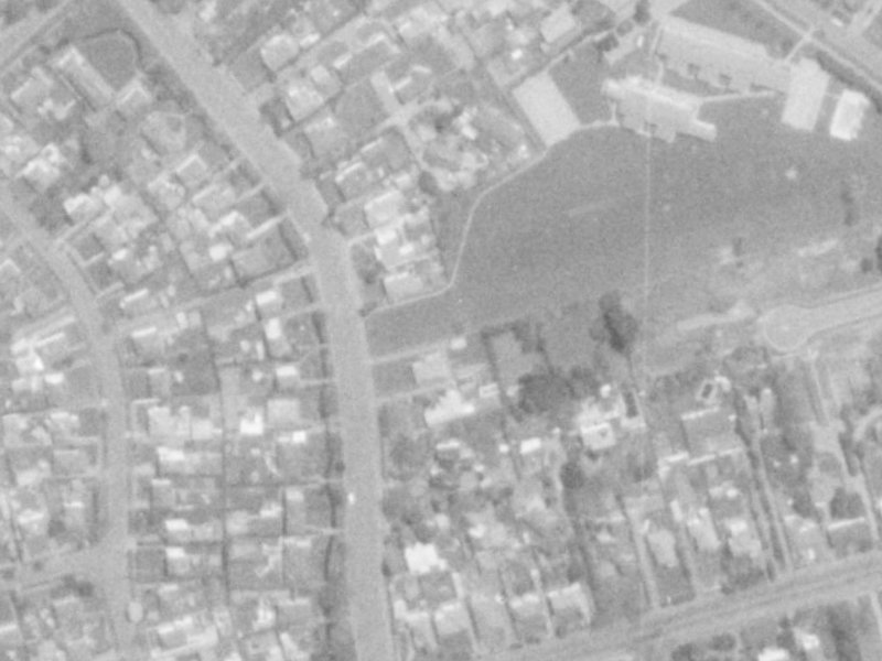 24 Brookside Terrace from the air, 1975-1979