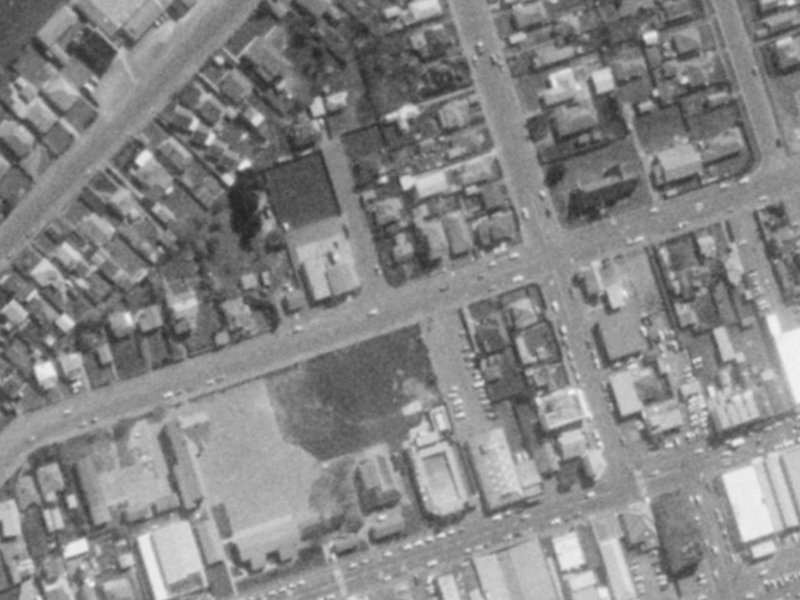 76 Hawke Street from the air, 1975-1979