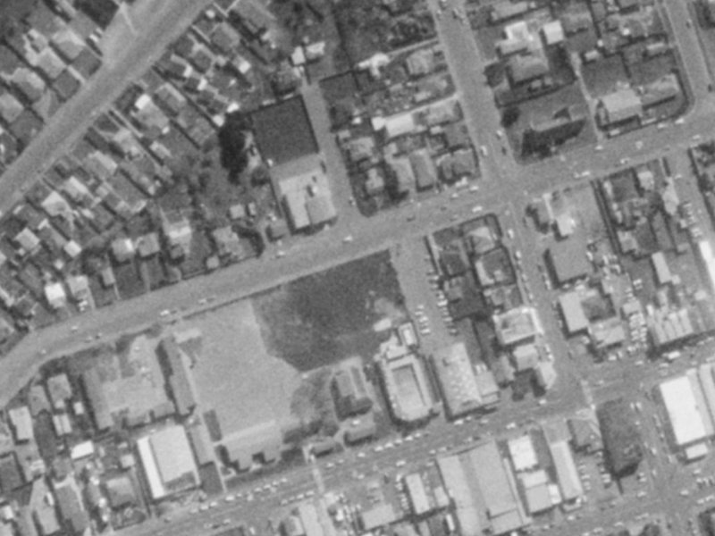 83 Hawke Street from the air, 1975-1979