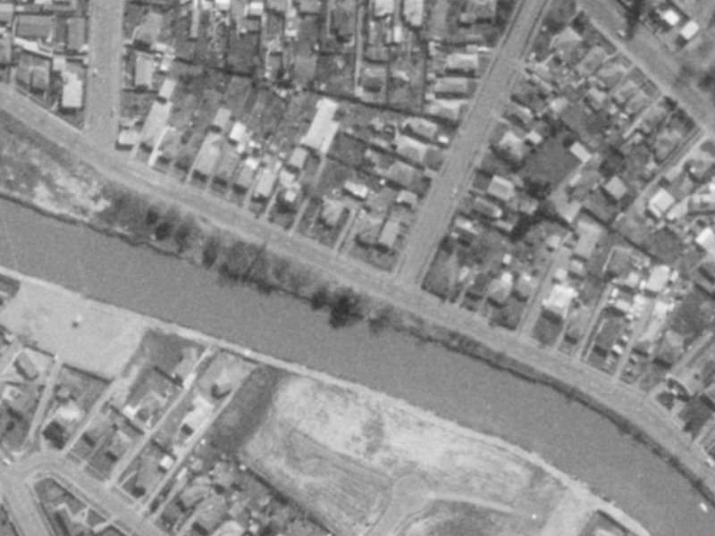 544 New Brighton Road from the air, 1975-1979