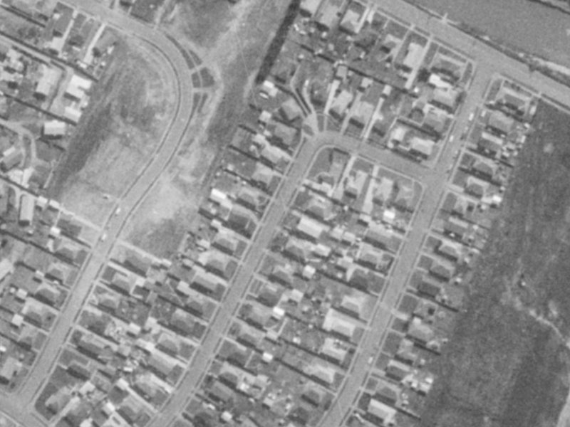 28 Warblington Street from the air, 1975-1979