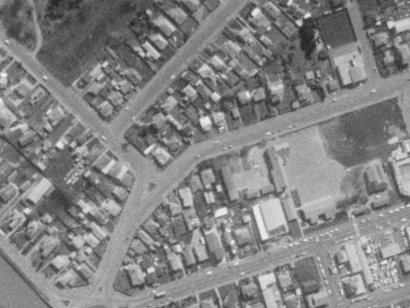 110 Hawke Street from the air, 1975-1979