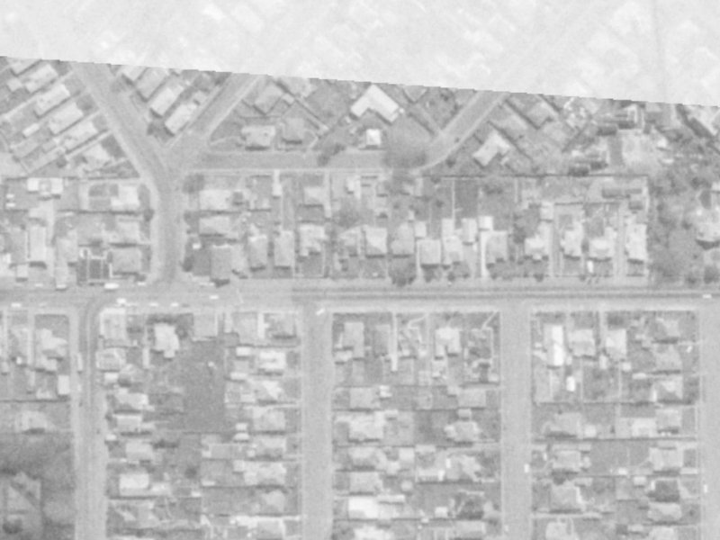 79 Warrington Street from the air, 1975-1979