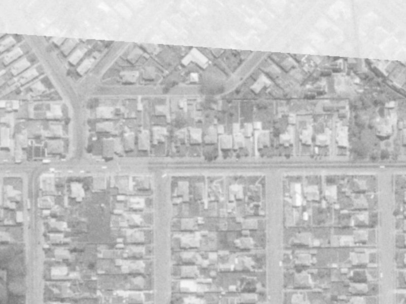 85 Warrington Street from the air, 1975-1979