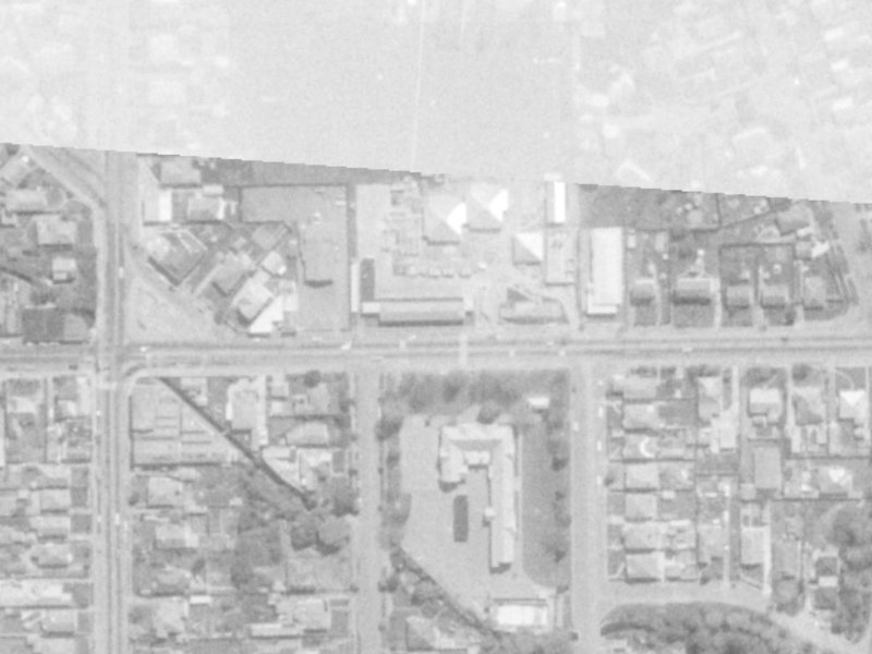 11-15 Shirley Road from the air, 1975-1979