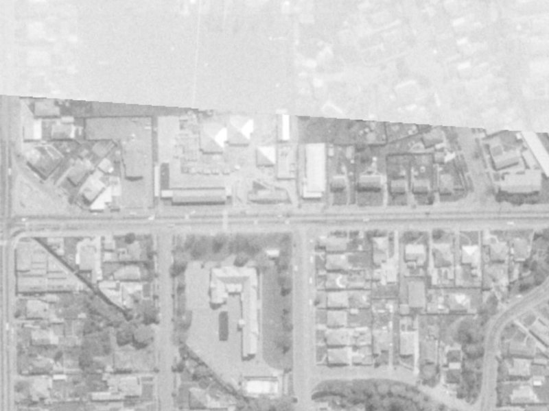 Shirley Road from the air, 1975-1979