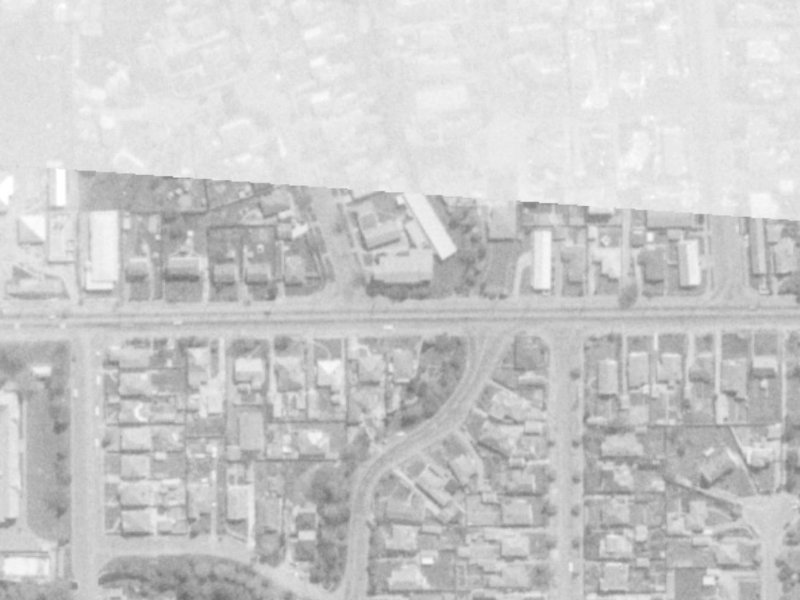25A Shirley Road from the air, 1975-1979