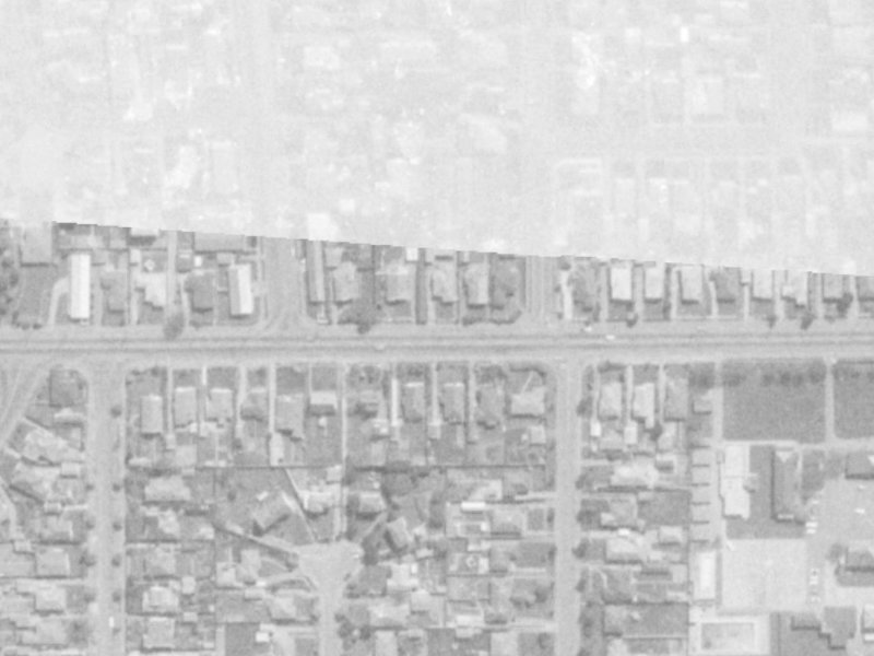 Shirley Road from the air, 1975-1979