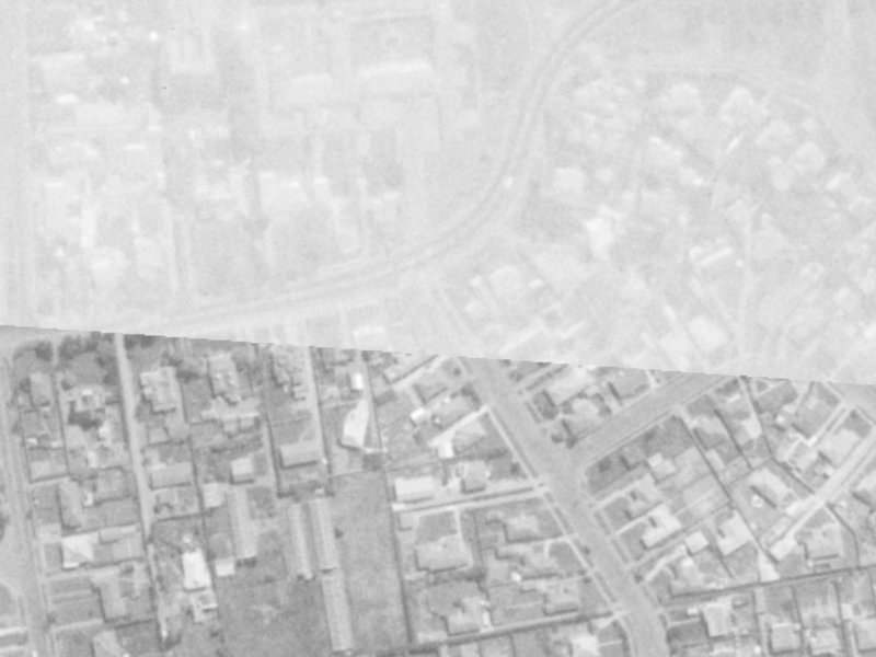 49 Bampton Street from the air, 1975-1979