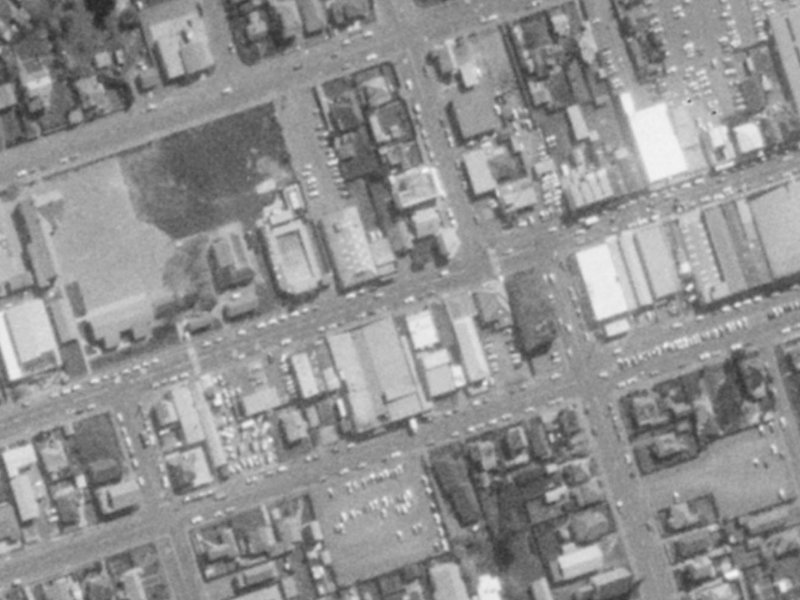 110-112 Seaview Road from the air, 1975-1979