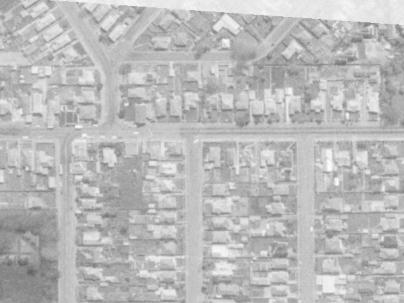 256 Geraldine Street from the air, 1975-1979