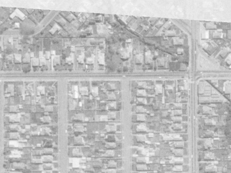 57 Woodville Street from the air, 1975-1979